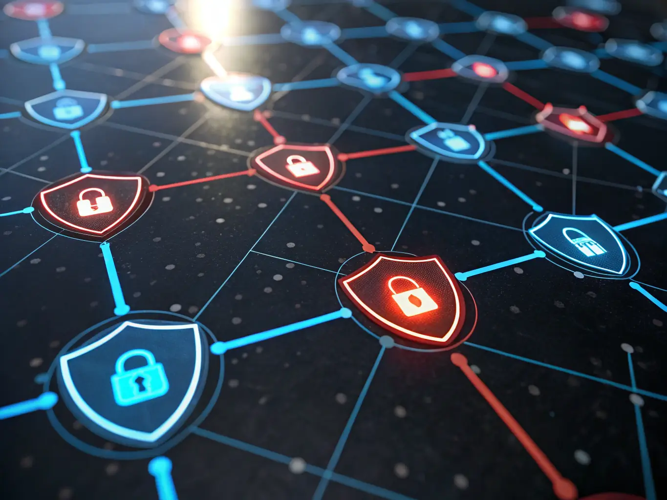 A network diagram illustrating the Matrix protocol being used for secure communication between devices within the EfiWifi network, emphasizing its end-to-end encryption.