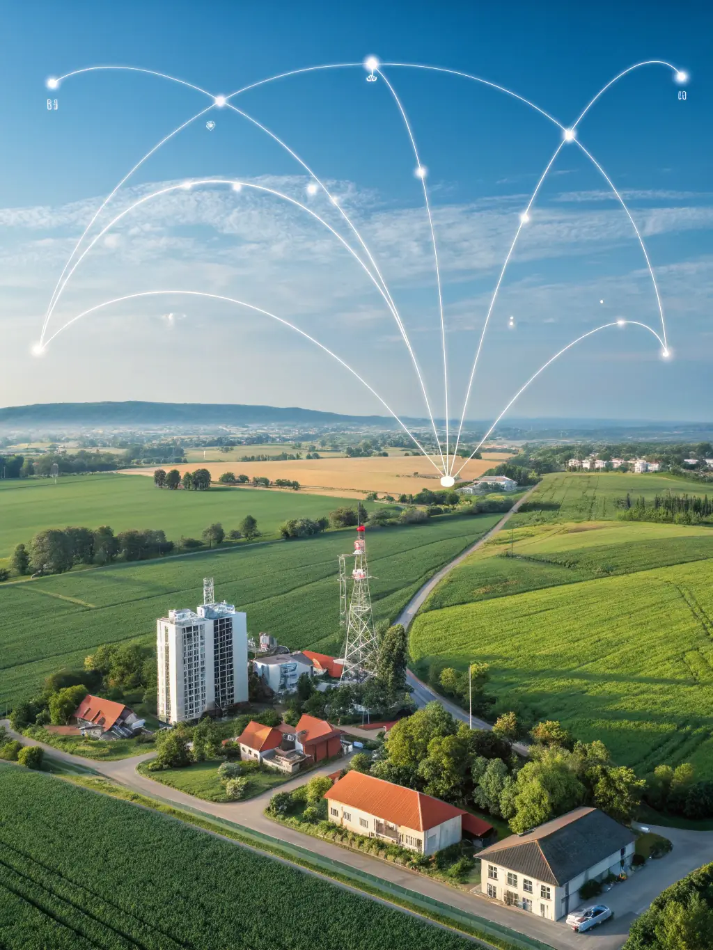 A diagram illustrating the interconnectedness of EfiWifi with other community networks, showcasing the potential for global collaboration and knowledge sharing. The diagram should highlight the use of open standards and protocols.